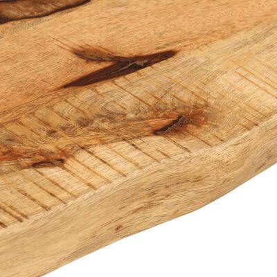 vidaXL Tischplatte 80x30x3,8 cm Baumkante Massivholz Raues Mangoholz