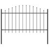vidaXL Gartenzaun 7 pcs Grau 170 x 140 cm Pulverbeschichteter Stahl
