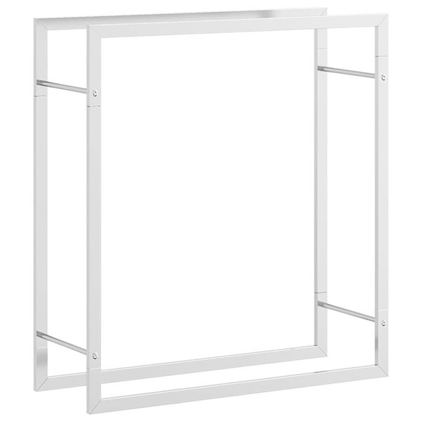 vidaXL Brennholzregal 80x28x86 cm Edelstahl