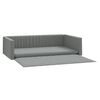 vidaXL Kofferraum-Hundebett Hellgrau 70x45 cm Leinenoptik