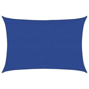 vidaXL Sonnensegel 160 g/m&sup2; Rechteckig Blau 3,5x5 m HDPE
