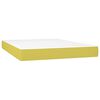 vidaXL Boxspringbett mit Matratze Gr&uuml;n 140x200 cm Stoff
