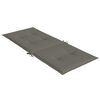 vidaXL Hochlehner-Auflagen 4 Stk. Melange Dunkelgrau 120x50x4 cm Stoff