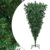 vidaXL K&uuml;nstlicher Weihnachtsbaum mit St&auml;nder Umgekehrt Gr&uuml;n 180 cm