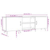 vidaXL TV-Schrank Grau Sonoma 150x30x50 cm Holzwerkstoff