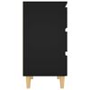 vidaXL Sideboard Schwarz 60x35x69 cm Holzwerkstoff