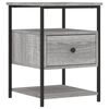 vidaXL Nachttisch Grau Sonoma-Eiche 40x42x56 cm Holzwerkstoff
