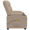 vidaXL Massagesessel Cappuccino-Braun Kunstleder