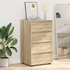 vidaXL Stauraumschr&auml;nke 2 pcs Sonoma-Eiche 60 x 48 x 105 cm