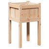 vidaXL Garten-Pflanzgef&auml;&szlig; Natur 40 x 40 x 70 cm Massives Kiefernholz