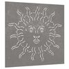 vidaXL Garten-Wanddeko 55x55 cm Cortenstahl Sonne-Design