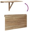 vidaXL Wandklapptisch Eiche 100x60 cm