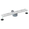 vidaXL Duschabfluss mit Glash&uuml;lle und 360&deg; Siphon Silber 60 cm