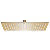 vidaXL Regenbrause Edelstahl 50x50 cm Quadrat Golden
