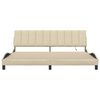 vidaXL Bettgestell ohne Matratze "Hanko" Creme 200x200 cm Stoff