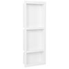 vidaXL Duschnische mit 3 F&auml;chern Hochglanz-Wei&szlig; 41x99x9 cm