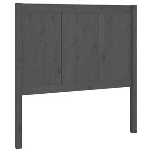 vidaXL Kopfteil Grau 80,5x4x100 cm Massivholz Kiefer