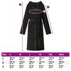 vidaXL Bademantel Hoodie Schwarz XXL Flanell