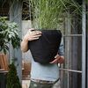 Capi Blumenk&uuml;bel Nature Rib Konisch 42x38 cm Schwarz KBLR362