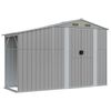 vidaXL Ger&auml;tehaus Grau 277x93x179 cm Verzinkter Stahl