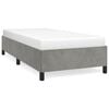 vidaXL Bettgestell ohne Matratze Hellgrau 100x200 cm Samt