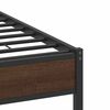 vidaXL Bettgestell ohne Matratze Braun Eiche 120x190 cm Holzwerkstoff