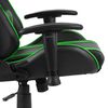 vidaXL Gaming-Stuhl Drehbar Gr&uuml;n PVC