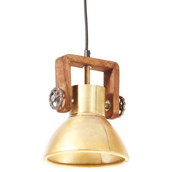 vidaXL H&auml;ngelampe Industriestil 25 W Messing Rund 19 cm E27