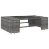 vidaXL 8-tlg. Garten-Lounge-Set mit Kissen Grau Poly Rattan