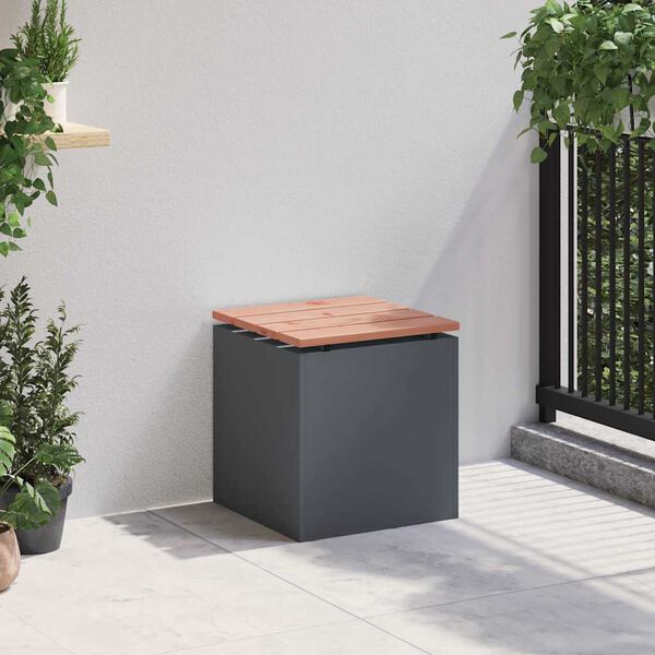 vidaXL Gartenbank Anthrazit 40 x 40 x 43 cm