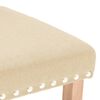 vidaXL Esszimmerst&uuml;hle 2 Stk. Creme Stoff