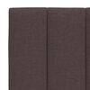 vidaXL Bett mit Matratze "Hanko" Dunkelbraun 80x200 cm Stoff