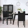 vidaXL Esszimmerst&uuml;hle 2 Stk. Schwarz Kunstleder