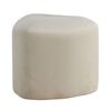 Venture Home Hocker Peg 46x46x41 cm Samt Wei&szlig;