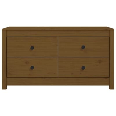 vidaXL Beistellschrank Honigbraun 100x40x54 cm Massivholz Kiefer