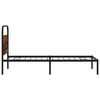 vidaXL Bettgestell ohne Matratze 100x200 cm R&auml;uchereiche Holzwerkstoff