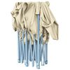 vidaXL Party-Zelt Creme 291 x 580 x 315 cm Oxford-Stoff