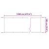 vidaXL Senkrechtmarkise Wei&szlig; 180x1200 cm Oxford-Gewebe