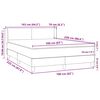 vidaXL Boxspringbett mit Matratze Hellgrau 160x220 cm Samt