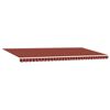 vidaXL Einziehbare Markise Orange und Braun 600 x 300 cm Stoff