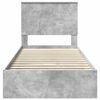 vidaXL Aufbewahrungsbett Beton Grau 75 x 190 cm Holzwerkstoff