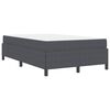 vidaXL Bettrahmen mit Matratze Dunkelgrau 120 x 190 cm Stoff