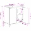 vidaXL Sideboard Schwarz Eichen-Optik 60 x 35 x 70 cm Holzwerkstoff