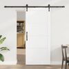 vidaXL Schiebet&uuml;r ORKDAL Wei&szlig; 78 x 202 cm Massives Kiefernholz