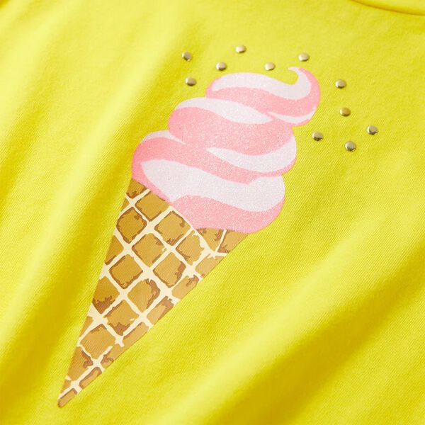 Kinder-T-Shirt Gelb 116