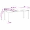 vidaXL Garten Essgruppe 9 pcs Grau Pulverbeschichteter Stahl