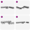 vidaXL Outdoor-Sofagarnitur 9 pcs Natur