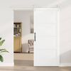 vidaXL Schiebet&uuml;r Wei&szlig; 93 x 211 cm Massives Kiefernholz