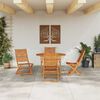 vidaXL Garten Essgruppe 5 pcs Braun Akazie Massivholz