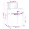 vidaXL Gartenstuhl 4 pcs &Ouml;l-Natur 56 x 54,5 x 87 cm Massivholz Teak